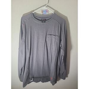 Ariat FR Shirt Utility Large Flame Resistant Workwear Gray CAT 2 Used